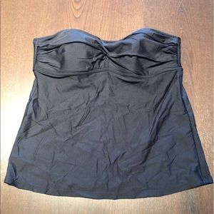 J. Crew Black Strapless Tankini Top